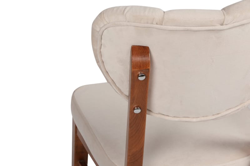 Ruokatuoli Jodon - Pähkinä/Beige - Huonekalut - Tuoli & nojatuoli - Ruokapöydän tuolit