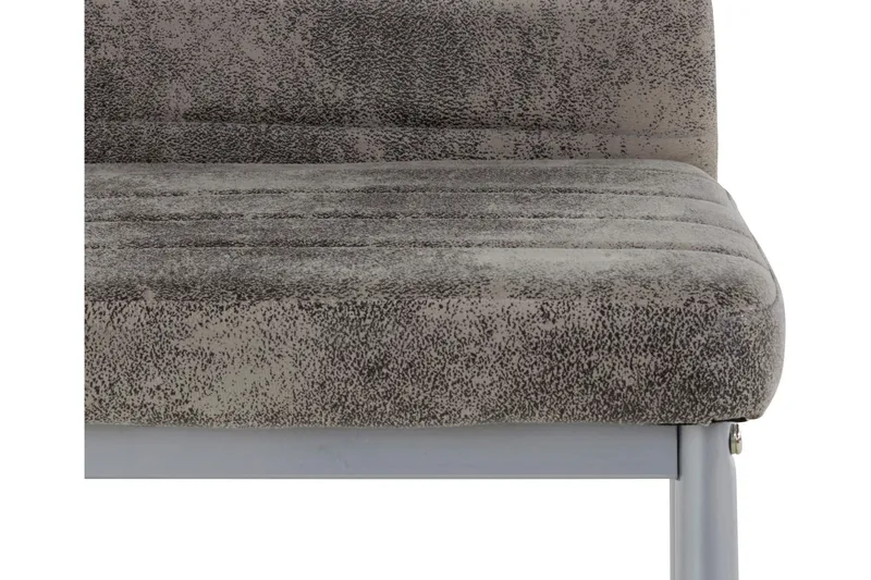 Ruokatuoli Karia Mikrokuitu 2-pak - Vaaleanharmaa/Hopea - Huonekalut - Tuoli & nojatuoli - Ruokapöydän tuolit