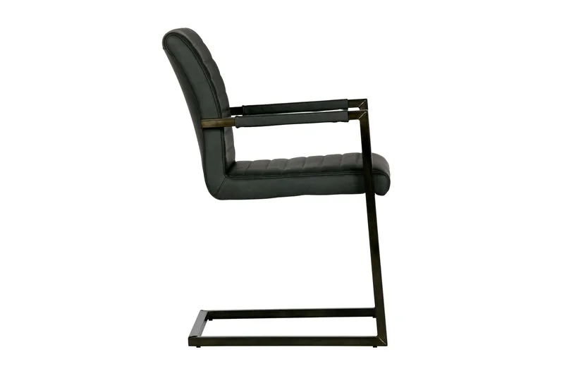 Ruokatuoli Keinonahka Liston - Antrasiitinharmaa - Huonekalut - Tuoli & nojatuoli - Ruokapöydän tuolit