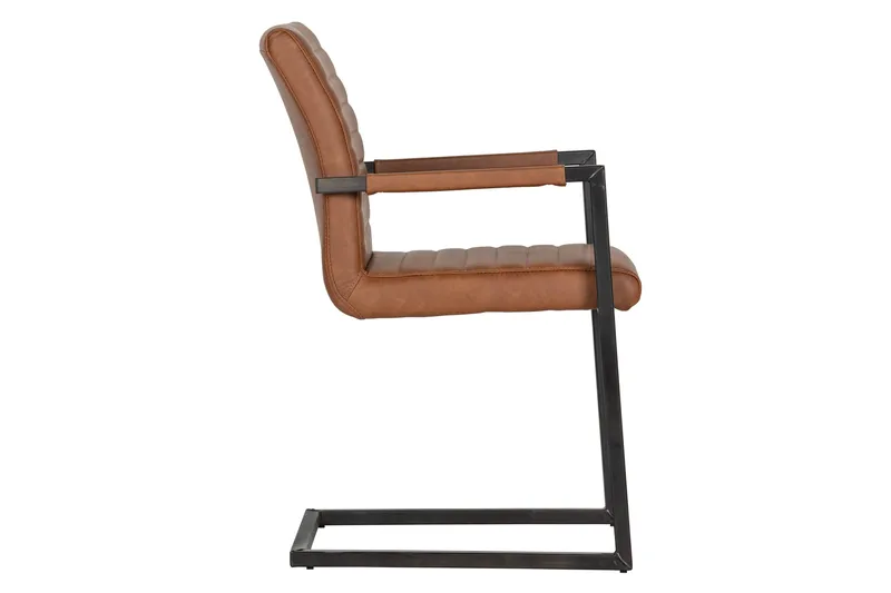 Ruokatuoli Keinonahka Liston - Konjakki - Huonekalut - Tuoli & nojatuoli - Ruokapöydän tuolit