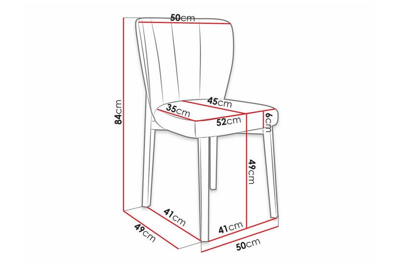 Ruokatuoli Kendale - Huonekalut - Tuoli & nojatuoli - Ruokapöydän tuolit