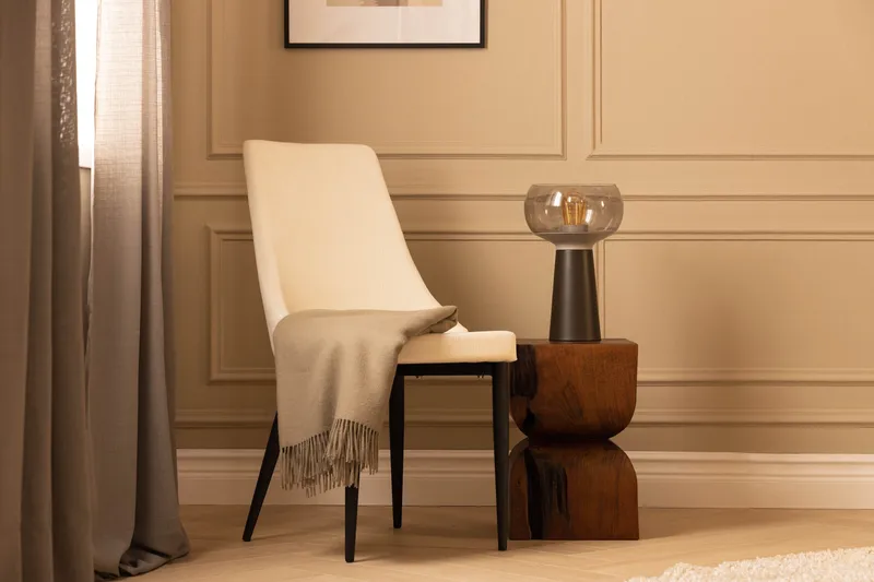 Ruokatuoli Leone - Musta/Beige - Huonekalut - Tuoli & nojatuoli - Ruokapöydän tuolit