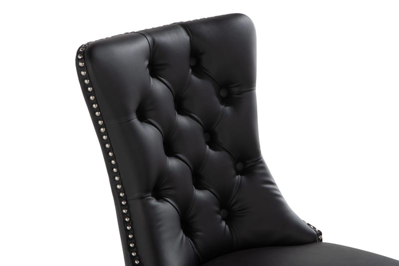 Ruokatuoli Lossmen Keinonahka - Musta - Huonekalut - Tuoli & nojatuoli - Ruokapöydän tuolit