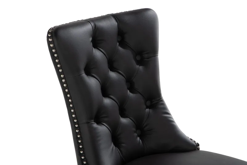 Ruokatuoli Lossmen Keinonahka - Musta - Huonekalut - Tuoli & nojatuoli - Ruokapöydän tuolit