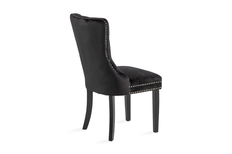 Ruokatuoli Lossmen Sametti - Musta - Huonekalut - Tuoli & nojatuoli - Ruokapöydän tuolit
