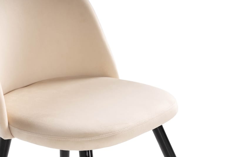 Ruokatuoli Luisa Sametti - Beige - Huonekalut - Tuoli & nojatuoli - Ruokapöydän tuolit