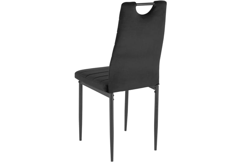 Ruokatuoli Manning - Sametti/Musta - Huonekalut - Tuoli & nojatuoli - Ruokapöydän tuolit