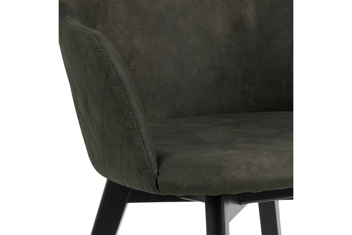 Ruokatuoli Mikila - Vihreä - Ruokapöydän tuolit - Meikkituoli - Käsinojallinen tuoli