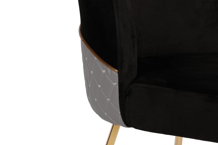 Ruokatuoli Moyano 2-pak - Musta/Kulta - Ruokapöydän tuolit