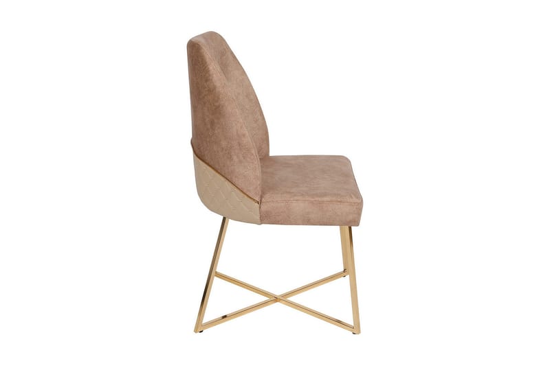 Ruokatuoli Moyano - Kulta/Ruskea - Huonekalut - Tuoli & nojatuoli - Ruokapöydän tuolit