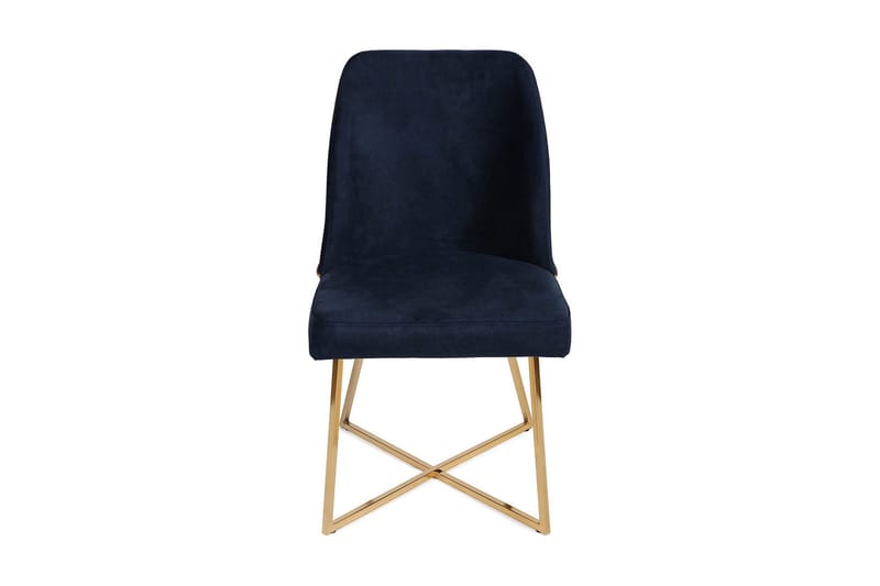 Ruokatuoli Moyano - Kulta/Tummansininen - Huonekalut - Tuoli & nojatuoli - Ruokapöydän tuolit