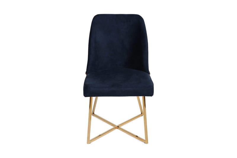 Ruokatuoli Moyano - Kulta/Tummansininen - Huonekalut - Tuoli & nojatuoli - Ruokapöydän tuolit