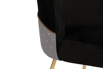 Ruokatuoli Moyano - Musta/Kulta - Huonekalut - Tuoli & nojatuoli - Ruokapöydän tuolit