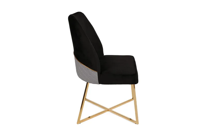 Ruokatuoli Moyano - Musta/Kulta - Huonekalut - Tuoli & nojatuoli - Ruokapöydän tuolit