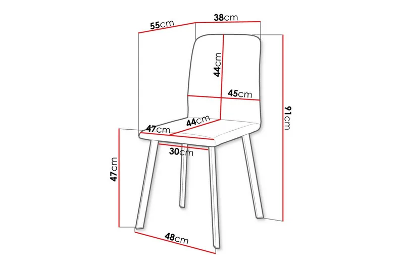 Ruokatuoli Narberth - Huonekalut - Tuoli & nojatuoli - Ruokapöydän tuolit
