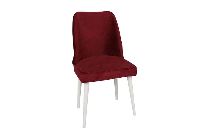 Ruokatuoli Nieuwe 4-pak - Punainen/Valkoinen - Ruokapöydän tuolit
