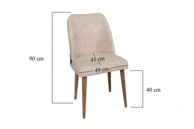Ruokatuoli Nieuwe - Pähkinä - Huonekalut - Tuoli & nojatuoli - Ruokapöydän tuolit