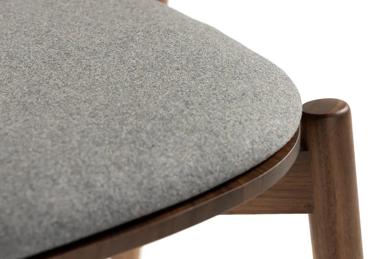 Ruokatuoli Noira Käsinojilla - Pähkinä/Harmaa - Huonekalut - Tuoli & nojatuoli - Ruokapöydän tuolit