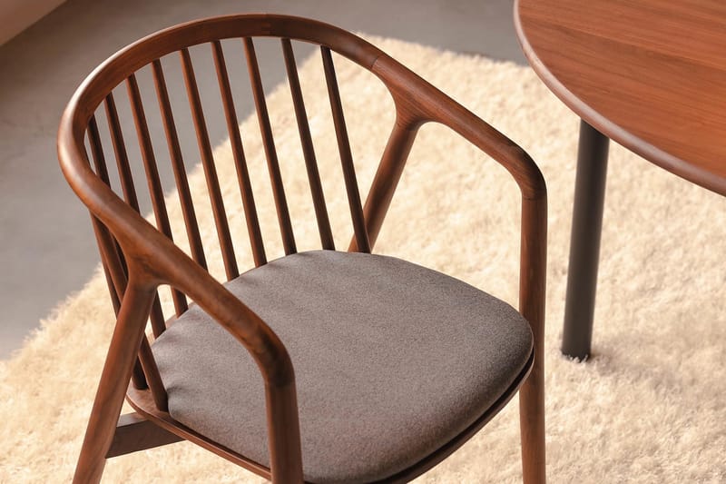 Ruokatuoli Noira - Pähkinä/Harmaa - Huonekalut - Tuoli & nojatuoli - Ruokapöydän tuolit