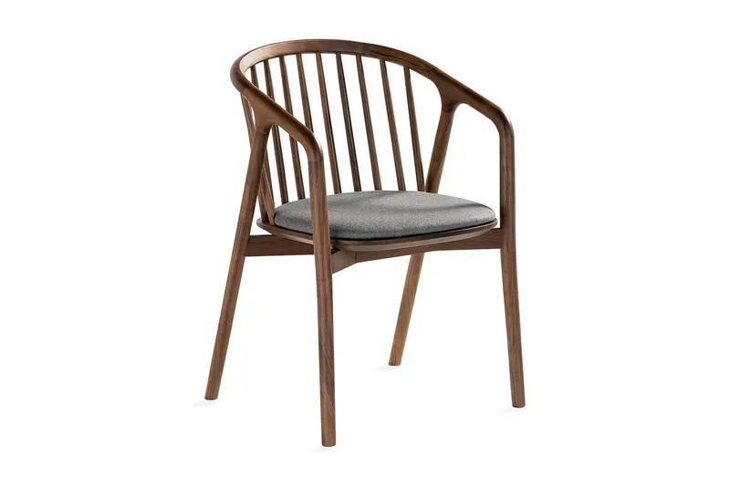 Ruokatuoli Noira, Pähkinä/Harmaa