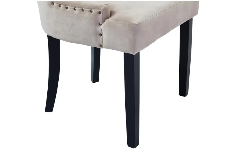 Ruokatuoli Ophelia Sametti - Hiekka/Beige - Huonekalut - Tuoli & nojatuoli - Ruokapöydän tuolit