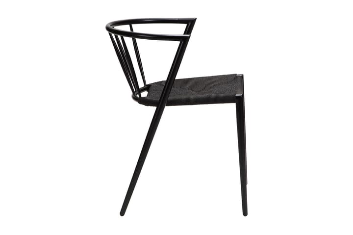 Ruokatuoli Radella - Musta - Ruokapöydän tuolit - Meikkituoli - Käsinojallinen tuoli