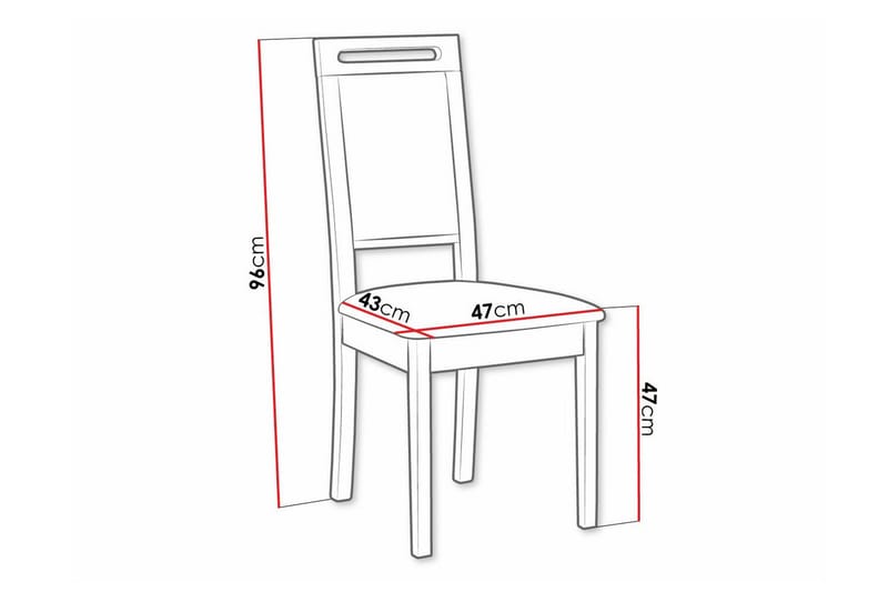 Ruokatuoli Rowden - Musta - Huonekalut - Tuoli & nojatuoli - Ruokapöydän tuolit