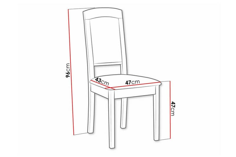 Ruokatuoli Rowden - Ruskea - Huonekalut - Tuoli & nojatuoli - Ruokapöydän tuolit