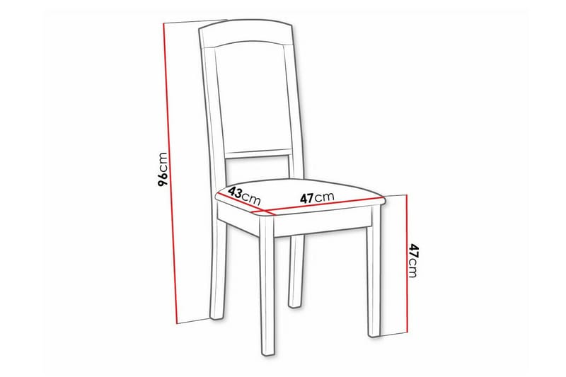 Ruokatuoli Rowden - Ruskea - Huonekalut - Tuoli & nojatuoli - Ruokapöydän tuolit