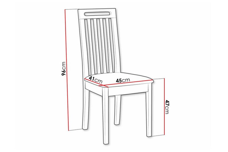 Ruokatuoli Rowden - Ruskea - Huonekalut - Tuoli & nojatuoli - Ruokapöydän tuolit