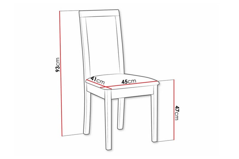 Ruokatuoli Rowden - Ruskea - Huonekalut - Tuoli & nojatuoli - Ruokapöydän tuolit