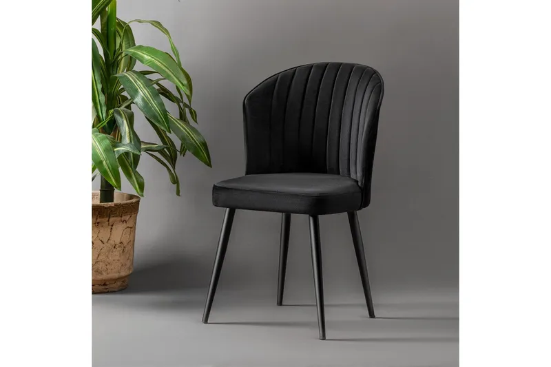 Ruokatuoli Rubi, Tummanharmaa