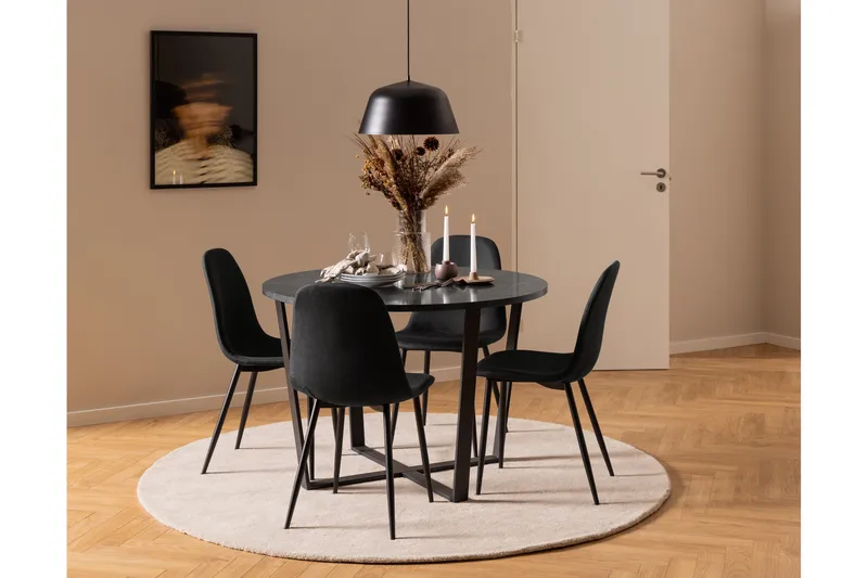 Ruokatuoli Salaman - Musta - Huonekalut - Tuoli & nojatuoli - Ruokapöydän tuolit