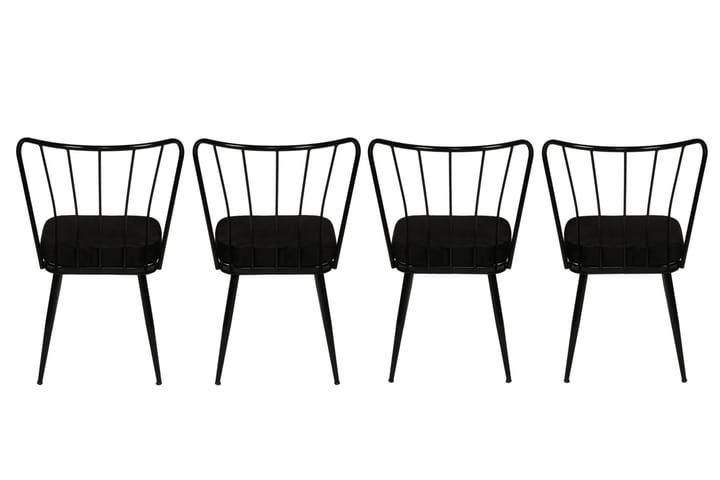 Ruokatuoli Shodon 4-pak - Musta - Ruokapöydän tuolit
