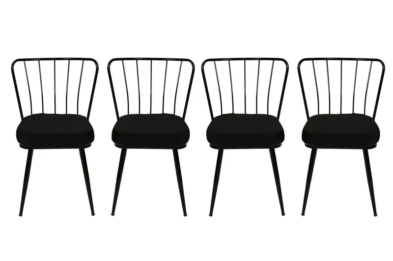 Ruokatuoli Shodon - Musta - Huonekalut - Tuoli & nojatuoli - Ruokapöydän tuolit