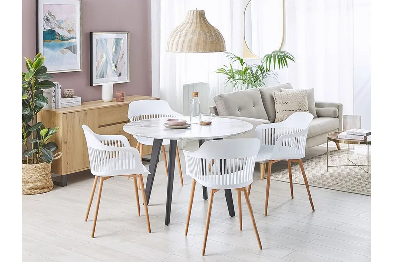 Ruokatuoli Sodij 2-pak - Valkoinen - Huonekalut - Tuoli & nojatuoli - Ruokapöydän tuolit