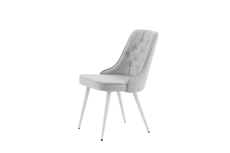 Ruokatuoli Velvet Deluxe - Harmaa/Valkoinen - Huonekalut - Tuoli & nojatuoli - Ruokapöydän tuolit