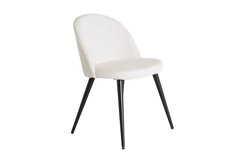 Ruokatuoli Velvet Manchester, Musta/Beige