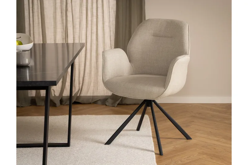 Ruokatuoli Wolki - Vaalea beige - Huonekalut - Tuoli & nojatuoli - Ruokapöydän tuolit