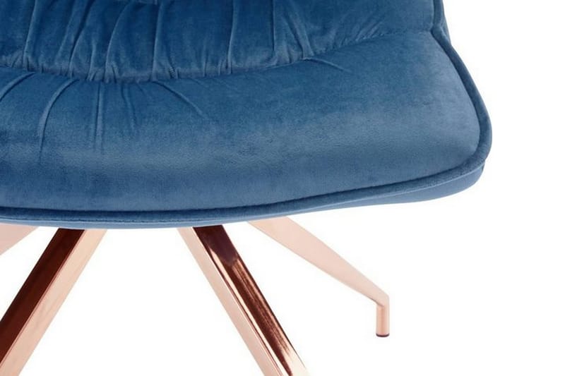 Ruokatuoli Zakea Sametti 2-pak - Sininen - Huonekalut - Tuoli & nojatuoli - Ruokapöydän tuolit