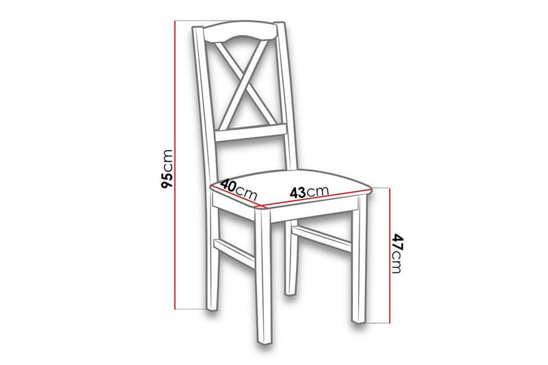 Ruokatuoli Patrickswell - Valkoinen - Huonekalut - Tuoli & nojatuoli - Ruokapöydän tuolit