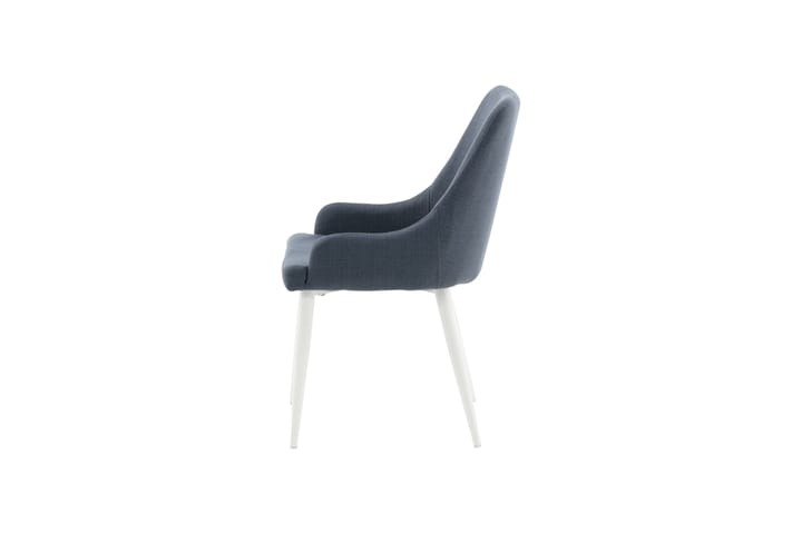 Ruokatuoli Pinilla - Sininen/Valkoinen - Meikkituoli - Käsinojallinen tuoli - Ruokapöydän tuolit