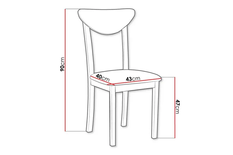 Ruokatuoli Patrickswell - Valkoinen - Huonekalut - Tuoli & nojatuoli - Ruokapöydän tuolit