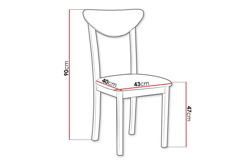 Ruokatuoli Patrickswell - Valkoinen - Huonekalut - Tuoli & nojatuoli - Ruokapöydän tuolit