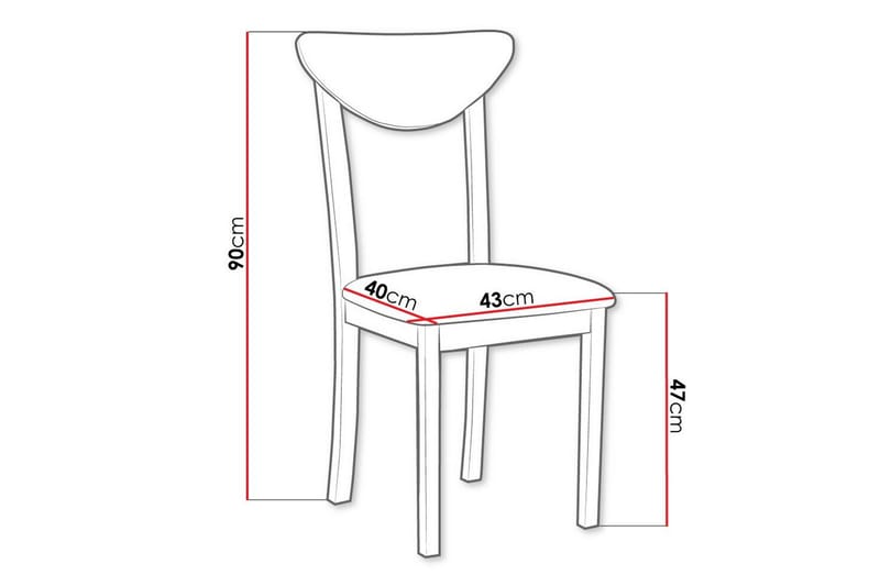 Ruokatuoli Patrickswell - Musta - Huonekalut - Tuoli & nojatuoli - Ruokapöydän tuolit