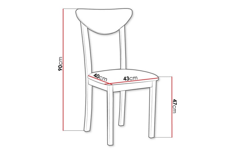 Ruokatuoli Patrickswell - Musta - Huonekalut - Tuoli & nojatuoli - Ruokapöydän tuolit