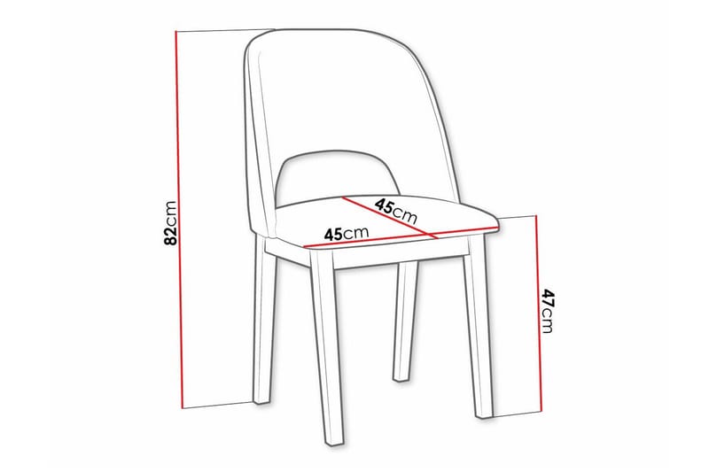 Ruokatuoli Patrickswell - Ruskea - Huonekalut - Tuoli & nojatuoli - Ruokapöydän tuolit