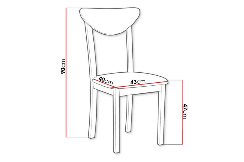 Ruokatuoli Patrickswell - Valkoinen - Huonekalut - Tuoli & nojatuoli - Ruokapöydän tuolit