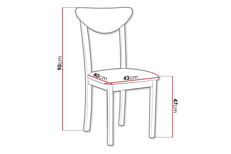 Ruokatuoli Patrickswell - Valkoinen - Huonekalut - Tuoli & nojatuoli - Ruokapöydän tuolit