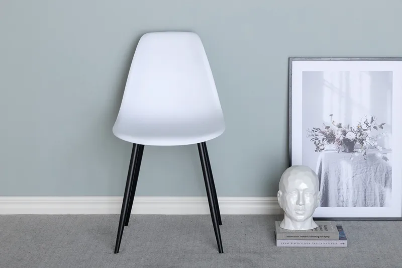 Ruokatuoli Polar - Valkoinen/Musta - Huonekalut - Tuoli & nojatuoli - Ruokapöydän tuolit